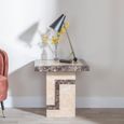 Venice Cream Marble Square Side Table