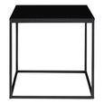Vita Square Side Table - Black Melamine