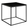 Vita Square Side Table - Black Melamine