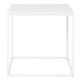 Vita Square Side Table - White Melamine