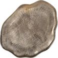 Volenta Side Table - Set of 3 - Abstract - Champagne Gold and Black - Aluminium