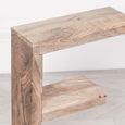 Wooden E Shelf Side Table - Occasional
