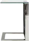 Zenith - Sofa Table - Glass and Chrome