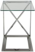 Zenith - Sofa Table - Glass and Chrome