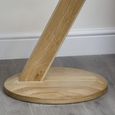 Z Designer Lamp Table - Modern - Round - Oak