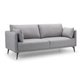Rohe Sofa - 3 Seater - Grey Fabric