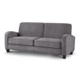 Vivo Grey Fabric Sofa - 3 Seater