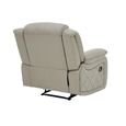 Bentley Grey Leather Recliner Armchair