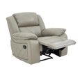 Bentley Grey Leather Recliner Sofa Set