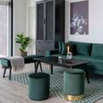 Lido Sofa - 2.5 Seater - Dark Green - Fabric
