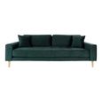 Lido Sofa - 3 Seater - Dark Green - Fabric