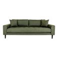 Lido Sofa - 3 Seater - Olive Green - Fabric