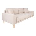 Lido Sofa - 3 Seater - Sand - Fabric
