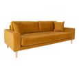 Lido Sofa - 3 Seater - Mustard - Fabric