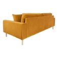 Lido Sofa - 3 Seater - Mustard - Fabric