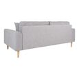 Lido Sofa - 2.5 Seater - Light Grey - Fabric