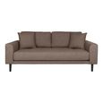 Lido Sofa - 2.5 Seater - Brown - Fabric