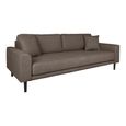 Lido Sofa - 3 Seater - Brown - Fabric