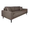 Lido Sofa - 3 Seater - Brown - Fabric