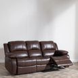 London Electric Recliner Sofa - 3 Seater - Brown Leather