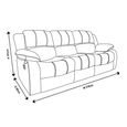 London Electric Recliner Sofa - 3 Seater - Brown Leather