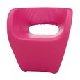Aldo Armchair - Hot Pink Faux Leather