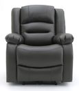 Alva Electric Recliner Armchair - Grey Faux Leather