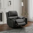 Isobella Manual Recliner Armchair - Charcoal Fabric