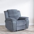 Legend Grey Fabric Recliner Armchair
