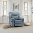 Myra Manual Recliner Armchair - Grey Fabric