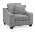 Nebraska Armchair - Slate Grey Fabric