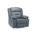 Novie Manual Recliner Armchair - Grey Fabric