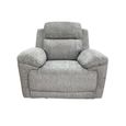 Owen Electric Recliner Armchair - Grey Fabric