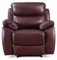 Rivoli Recliner Armchair - Burgundy Leather