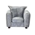 Serena Armchair - Silver Grey Fabric