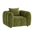 Venice Armchair - Green Fabric