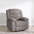 Windsor Brown Fabric Recliner Armchair