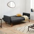 Hudson Sofa Bed - Charcoal Fabric