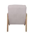Ida Armchair - Cream Fabric and Rattan