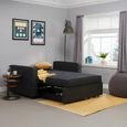 Otto Small Pull-Out Sofa Bed - 2 Seater - Grey Fabric