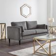 Hayward Sofa - Dark Grey Fabric - 2 Seater