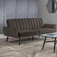 Afina Grey Velvet Fabric Sofa Bed