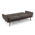 Afina Grey Velvet Fabric Sofa Bed