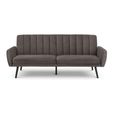 Afina Grey Velvet Fabric Sofa Bed