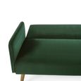 Andi Green Fabric Sofa Bed - 2 Seater - Click Clack