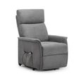 Helena Grey Fabric Recliner Armchair