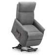 Helena Grey Fabric Recliner Armchair