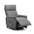 Helena Grey Fabric Recliner Armchair