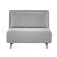 Rowan Grey Fabric Chair Bed - Click Clack