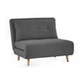 Rowan Mid Grey Fabric Chair Bed - Click Clack